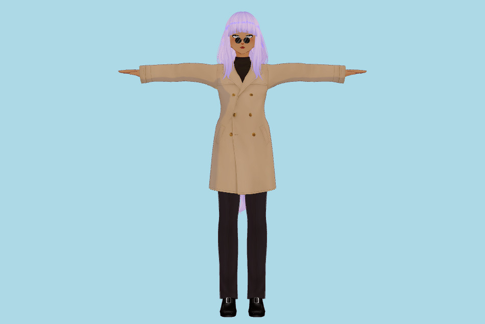 Aya Girl VRM 3d model