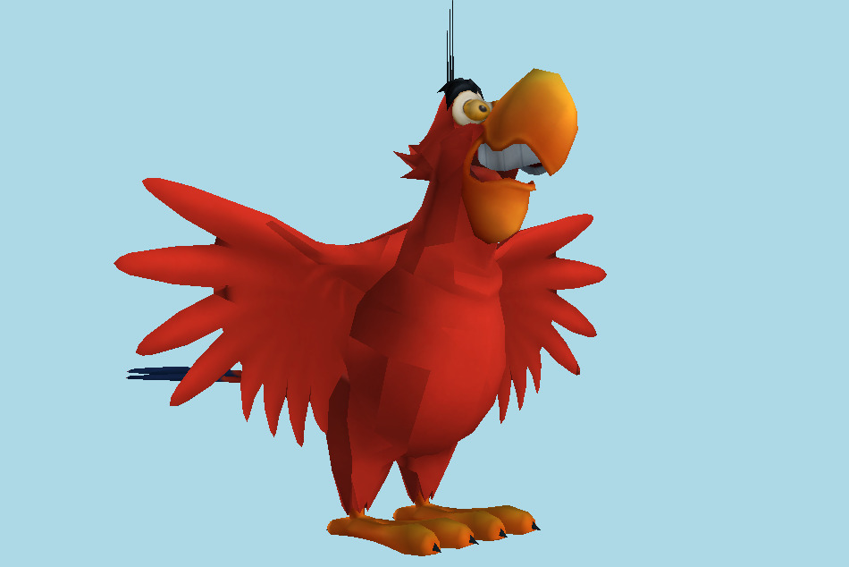 Aladdin - Iago Parrot 3d model