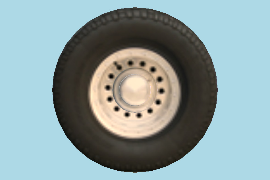 Wheel Tire 3d model