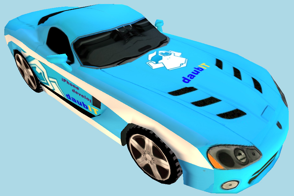 Dodge Viper Racing Car 3d model