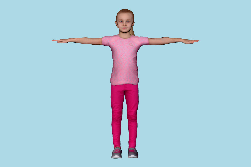Elena Rigged 003 3d model