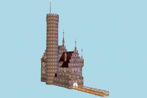 Castle castle, tower, house, home, building, build, residence, domicile, structure