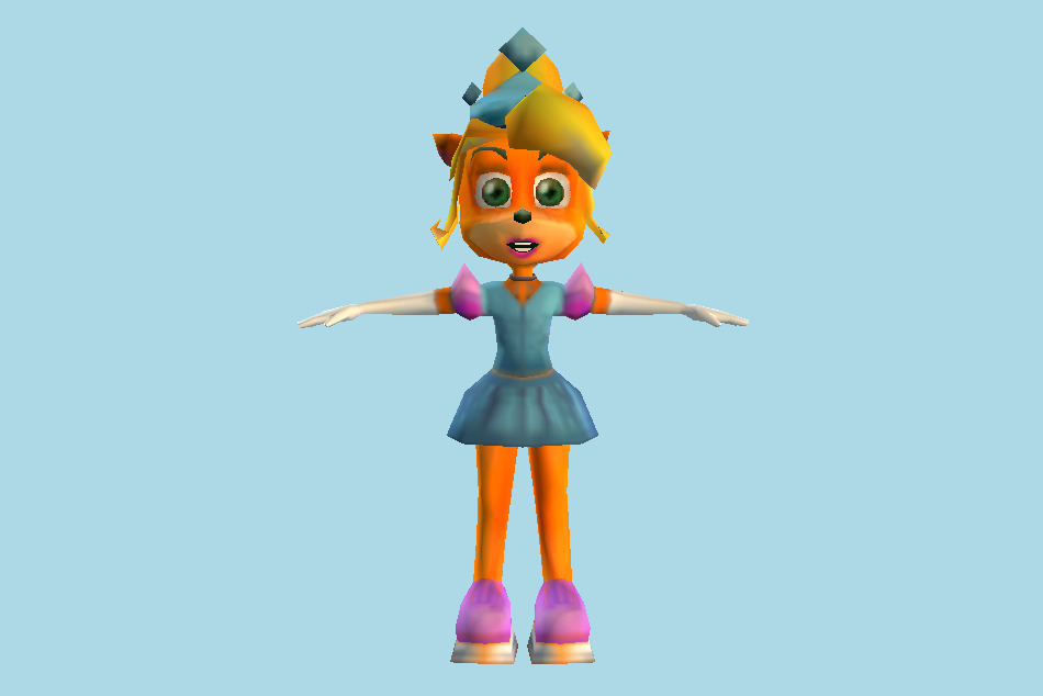 Crash Bandicoot - Princess Coco 3d model