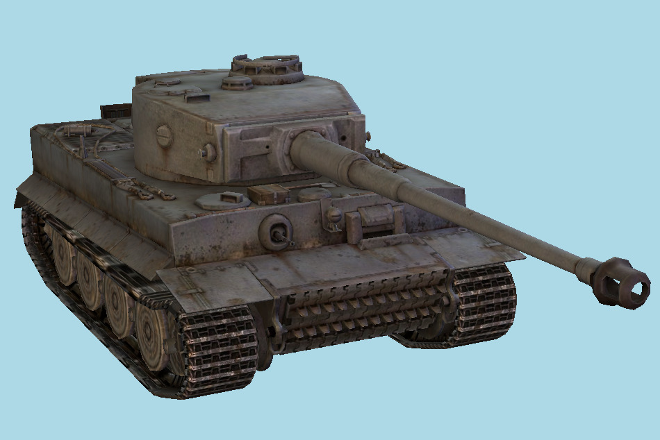 Tiger I Heavy Tank 3d model