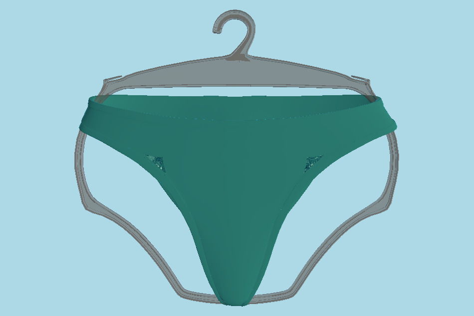 Lace Tanga Panty Underwear 3d model