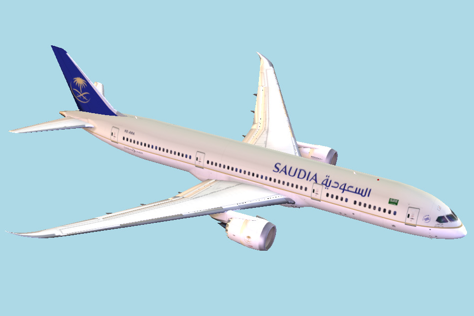 Boeing 787-9 Saudi Arabian Airbus Airlines Livery 3d model