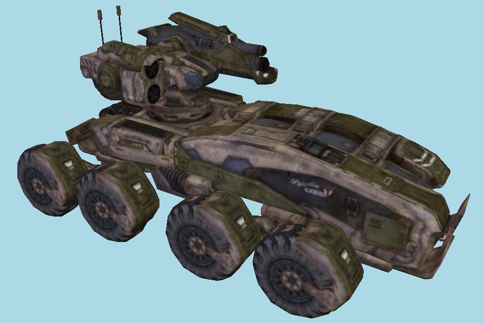 Sci-Fi Combat Vehicle 3d model