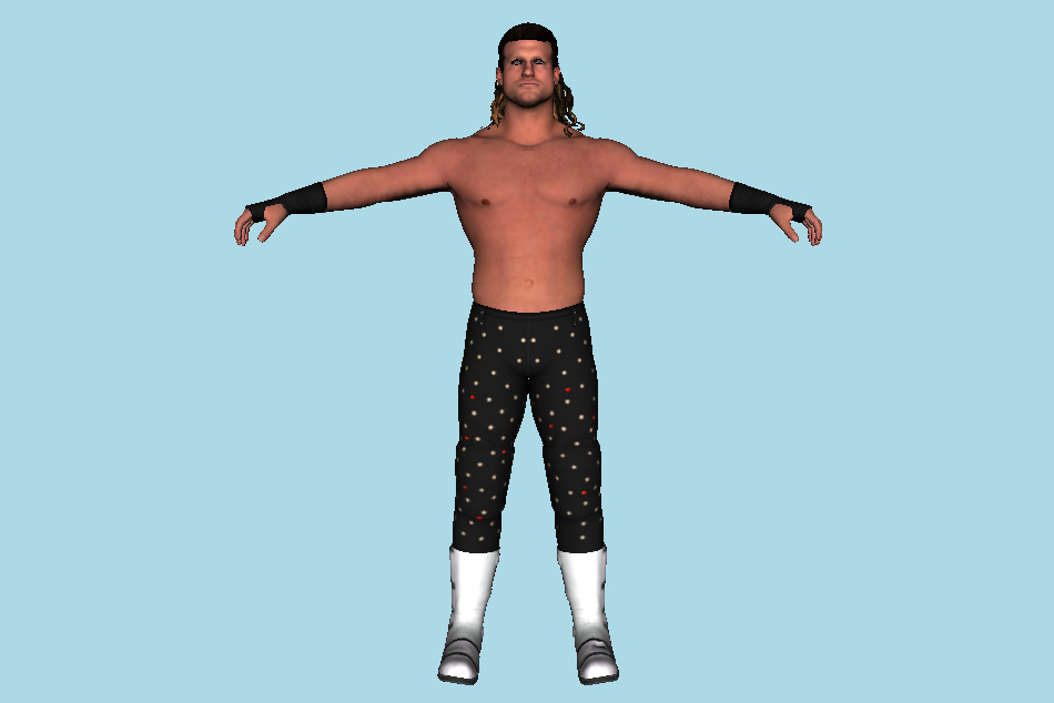 Dolph Ziggler WWE 2K17 Man Wrestler Superstar 3d model