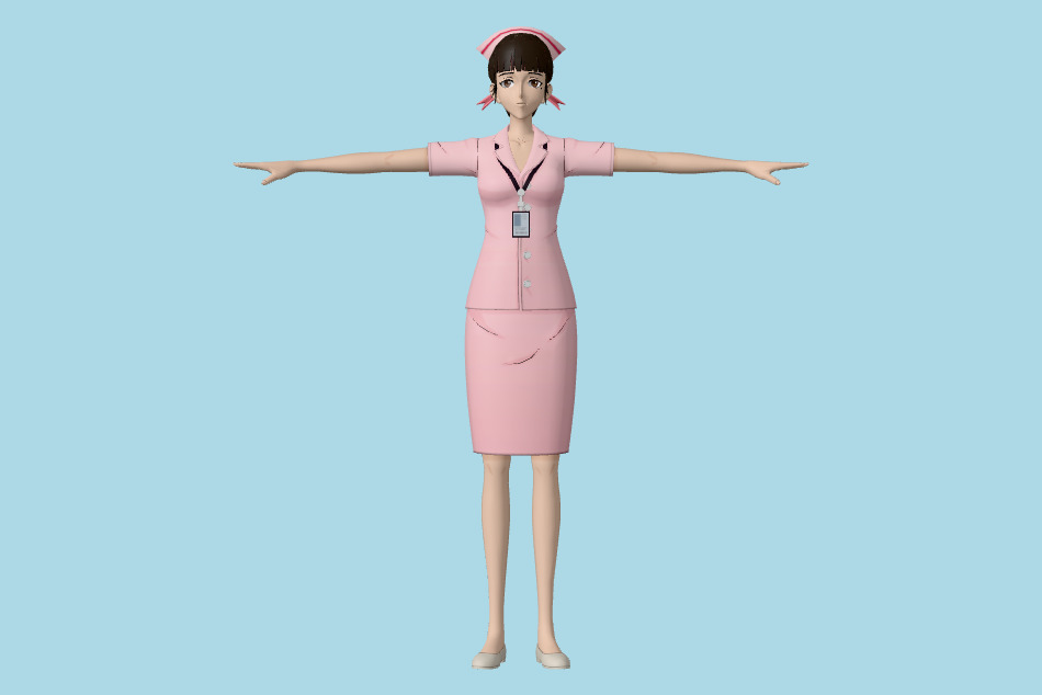 One Punch Man World - Nurse Girl A 3d model