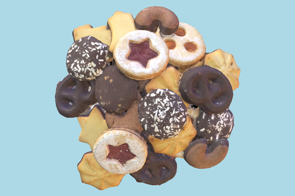 Cookies 3d model