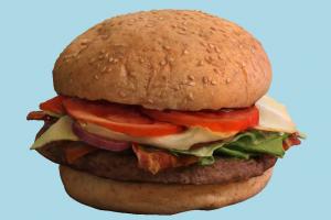 Burger hamburger, burger, fastfood, fries, fried, food, sandwich, meal, lunch, scanned