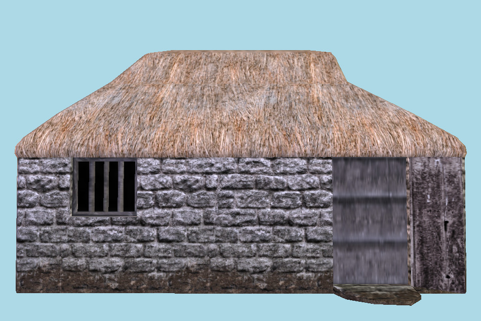 AK Poorfolk`s Peasant Buildings 3d model
