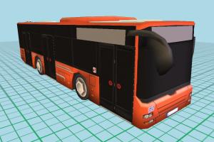 Passengers Bus 3d model