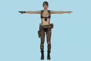 Army Girl girl, woman, lady, sexy, female, people, human, character, jungle, army, marine, military, war
