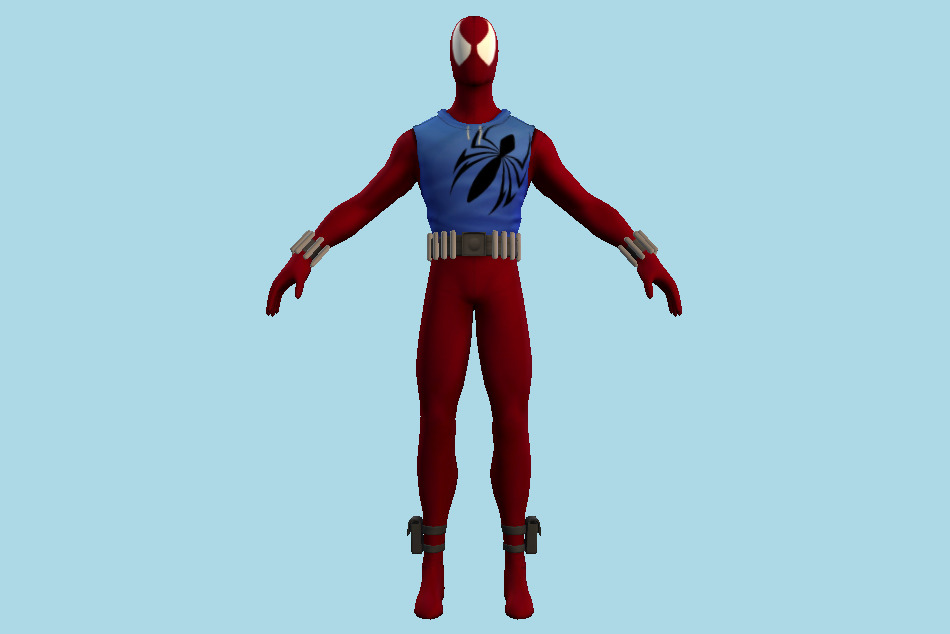 Spider-Man Scarlet Spider 3d model