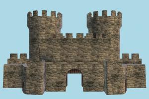 Castle Gate castle, tower, dungeon, cave, house, building, build, domicile, structure