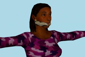 Girl DR1, hostage, girl, female, woman, lady, people, human, character