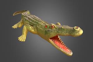 Crocodile toy toy, crocodile, aligator, makerlab, photogrammetry, 3dscan, animal