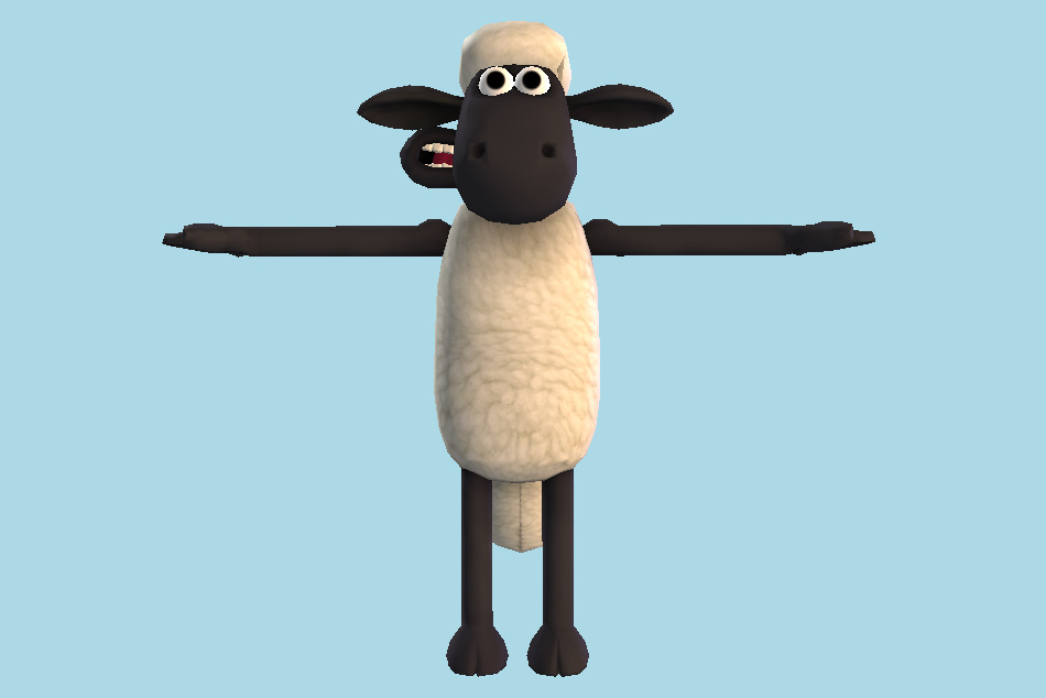 Shaun the Sheep: Puzzle Putt Shaun 3d model