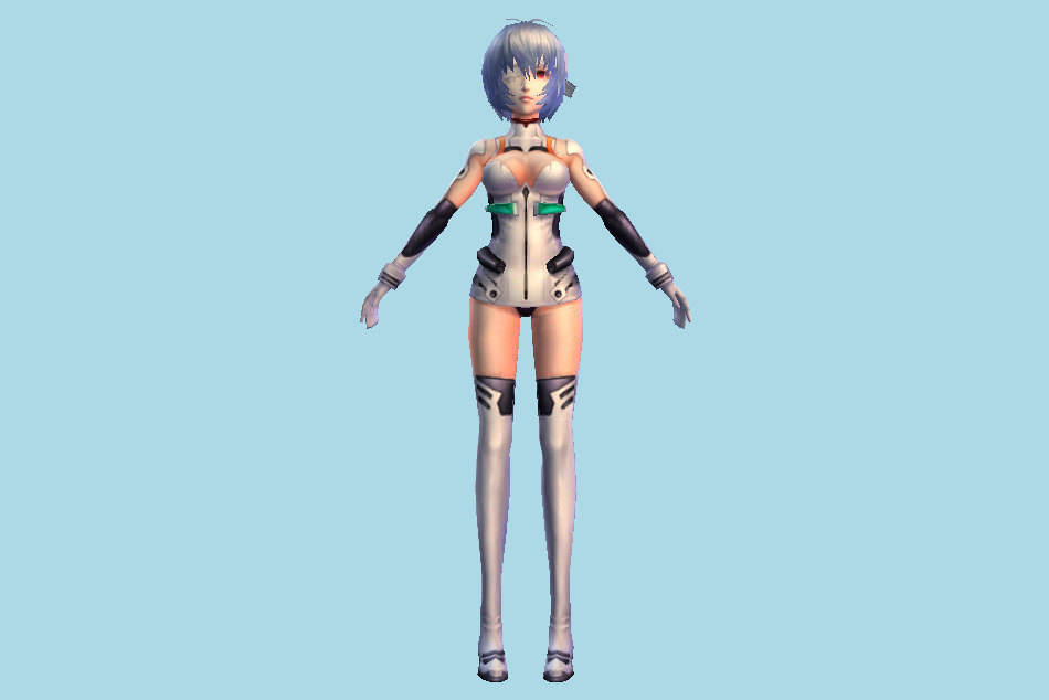 Cyberpunk Girl Warrior 3d model