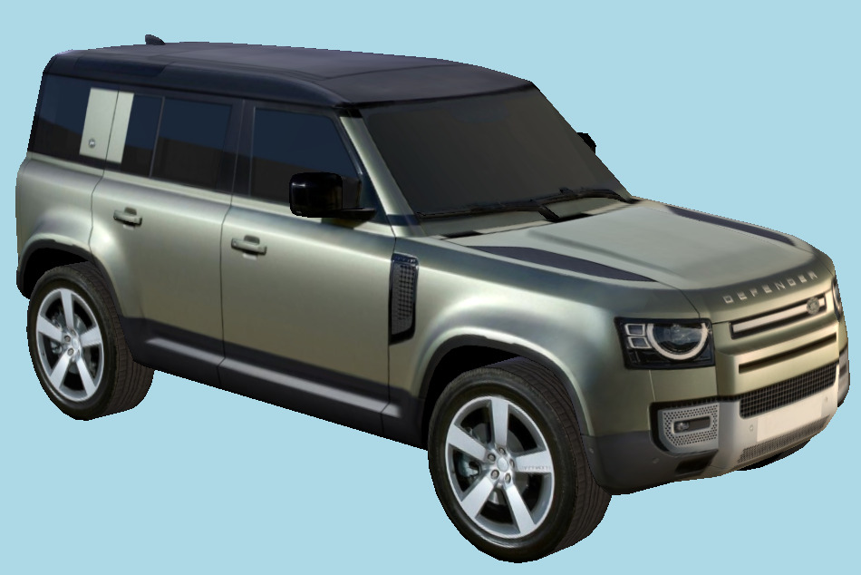 Land Rover Car Defender 110 2020 3d model