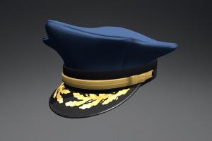 Peaked Cap (Blue) hat, armed, cap, cover, department, headgear, law, fire, barracks, combination, headwear, forces, enforcement, forage, blue, peaked