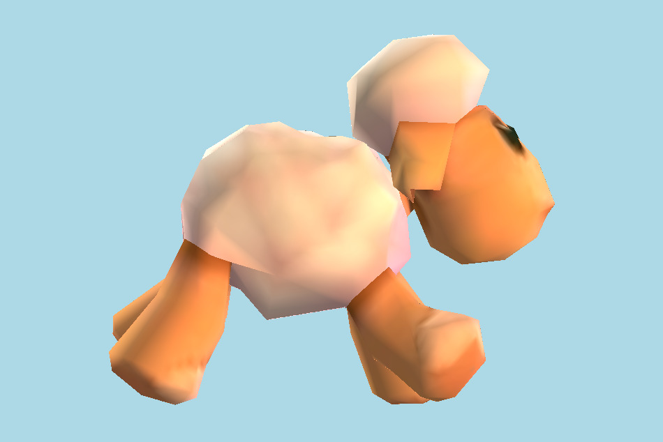 Worms 3D Sheep 3d model