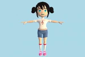 Zoey Little Girl girl, barby, children, child, female, character, cartoon, young, little, kid
