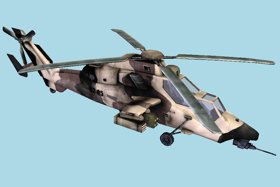 BnmBnmb Military Helicopter 3d model