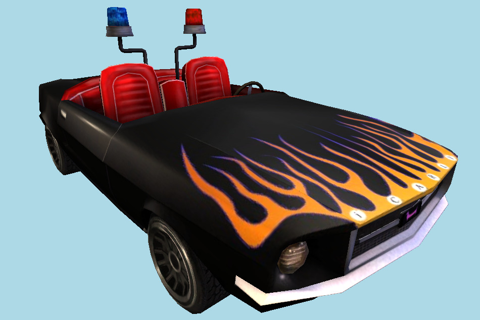 Nick Racers Revolution 3D iMustang Car 3d model. iMustang Police Car ...
