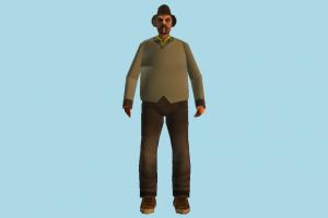 Man man, male, people, human, character, lowpoly