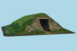 Cave cave, cavern, grotto, mountain, farm, ground, natural, horror, lowpoly