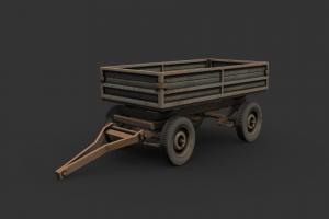 Farm Trailer abandoned, trailer, rusty, hay, rural, tractor, farm, old, agriculture, gameasset