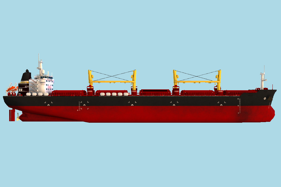 Bulk Carrier Ship 3d model