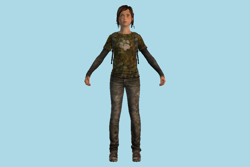 The Last Of Us - Ellie Girl 3d model