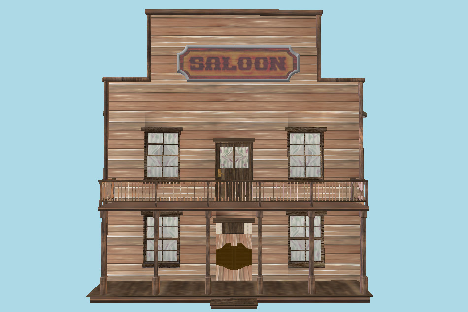 Old West Saloon 3d model
