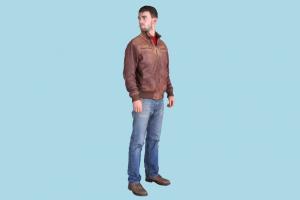 Man scanned-model, scanned, man, male, realistic, character, posing, human, people