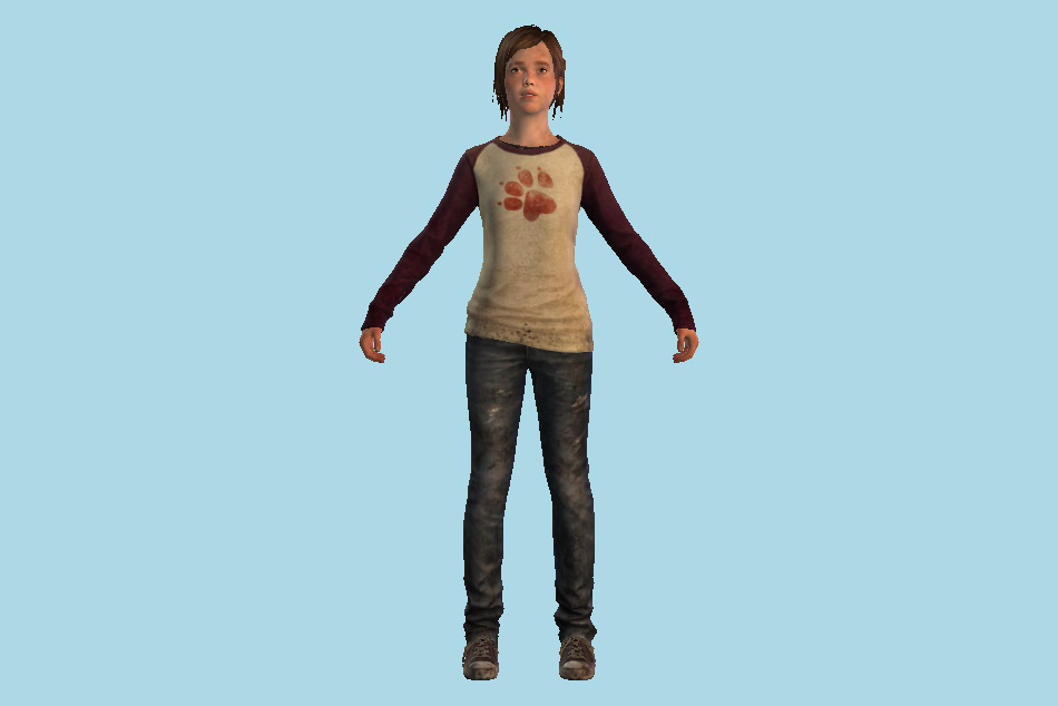 The Last Of Us - TLOU Ellie 3d model