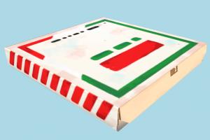 Pizza Box pizza-box, pizza, box, food, foods, delivery, lowpoly