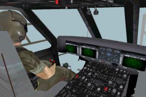 Helicopter UH60 High-poly helicopter-interior-control