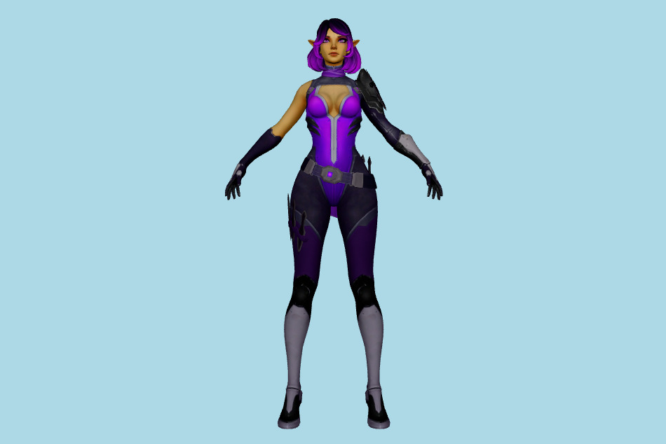 Paladins Skye 3d model