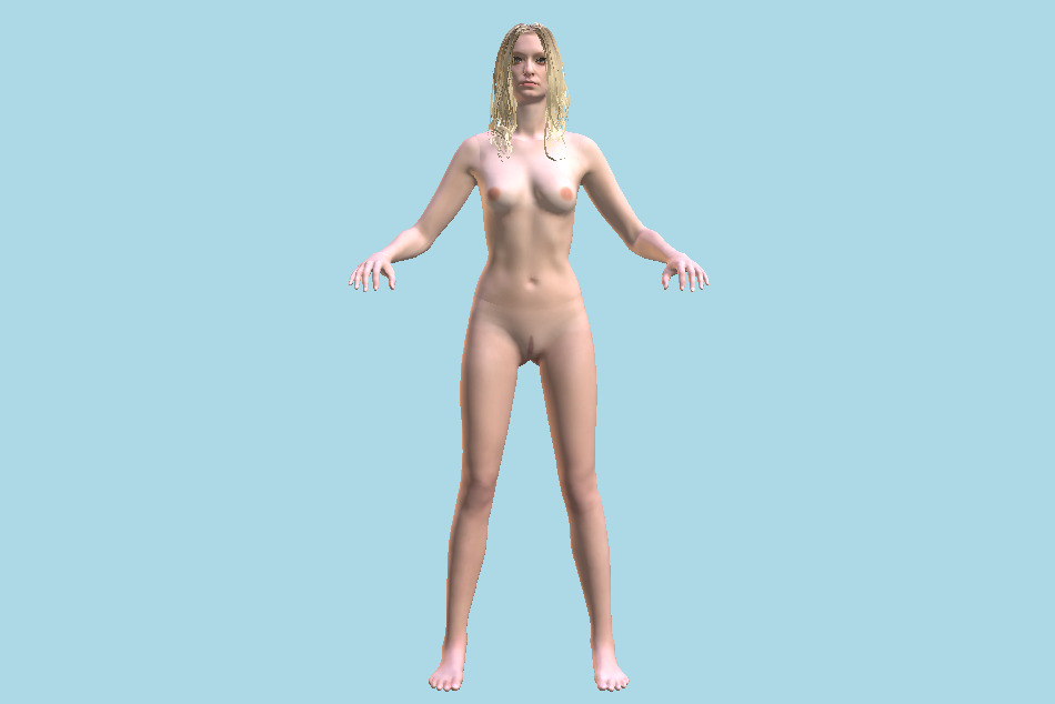 Trish Naked Woman 3d model