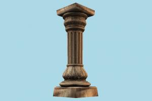 Column pillar, column, statue, sculpture, stone, marble