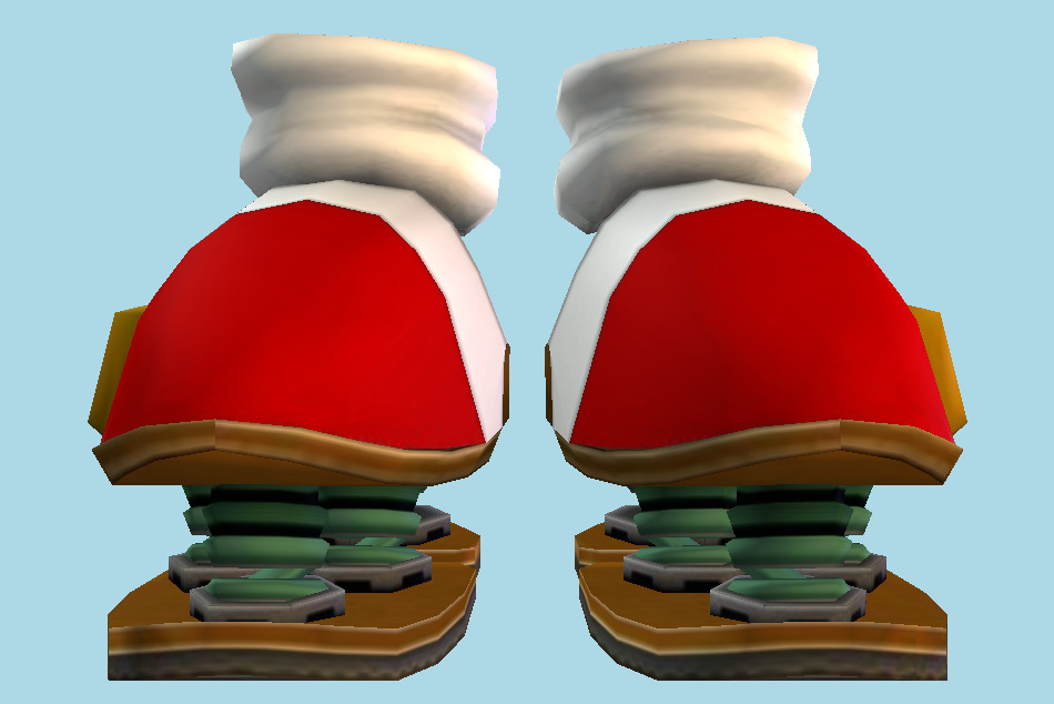 Sonic Unleashed Wall Jump Shoes 3d model