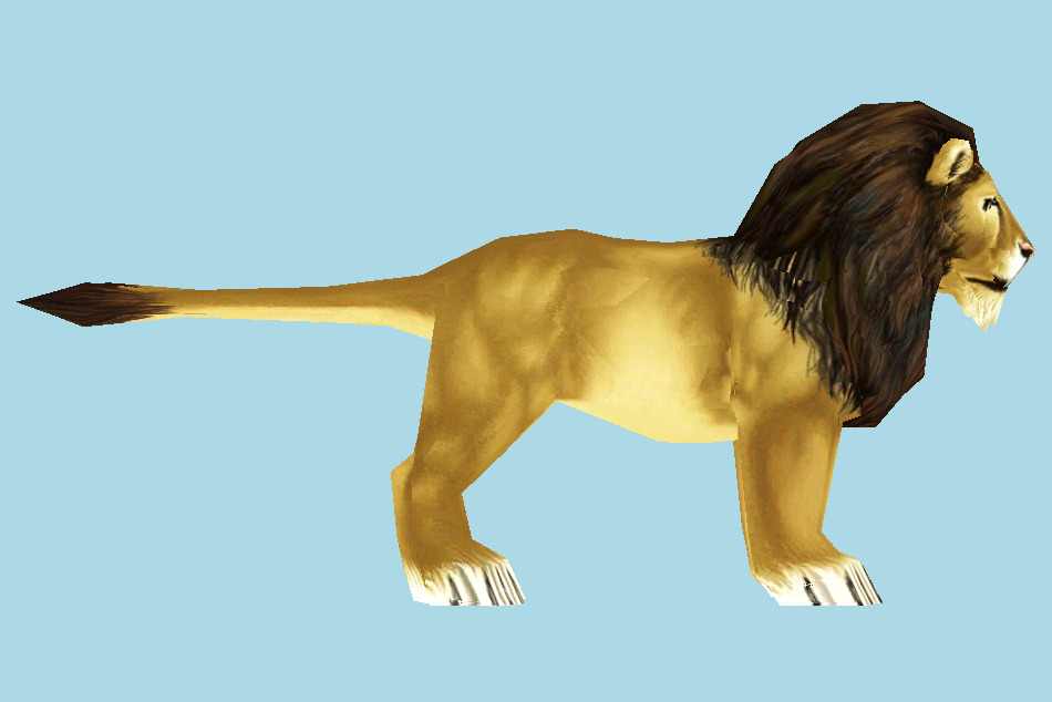Zoo Tycoon 2 African Lion 3d model
