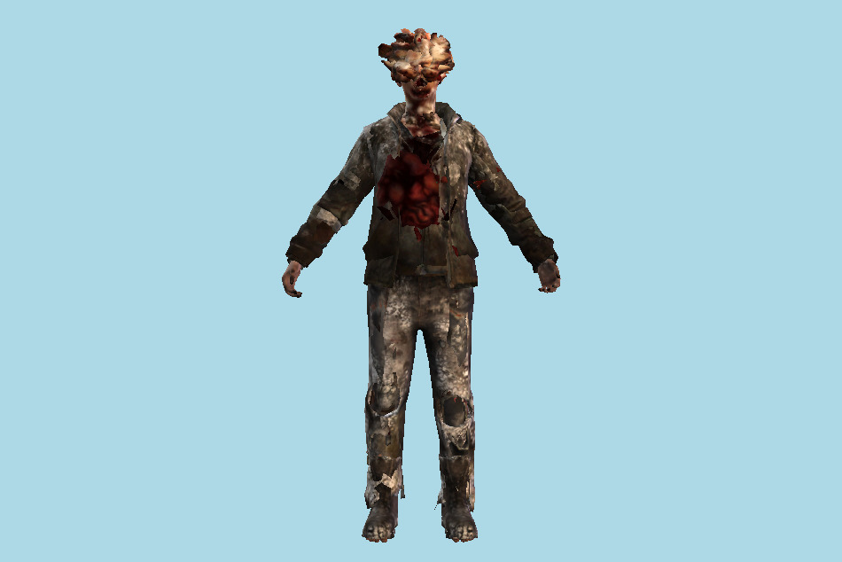 The Last Of Us - TLOU Infected Zombie 3d model