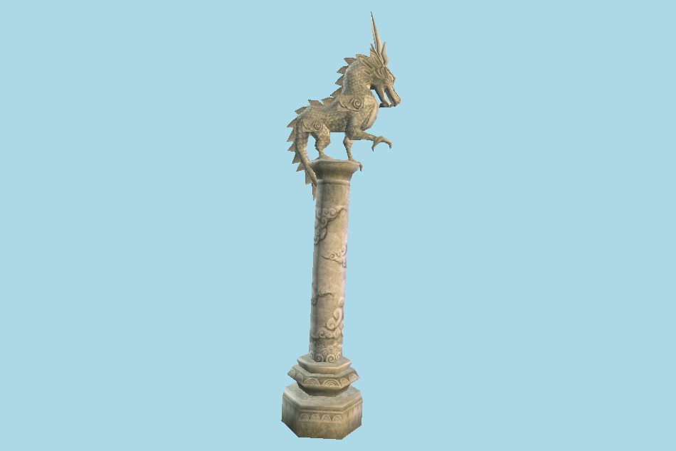 Dragon Pillar 3d model