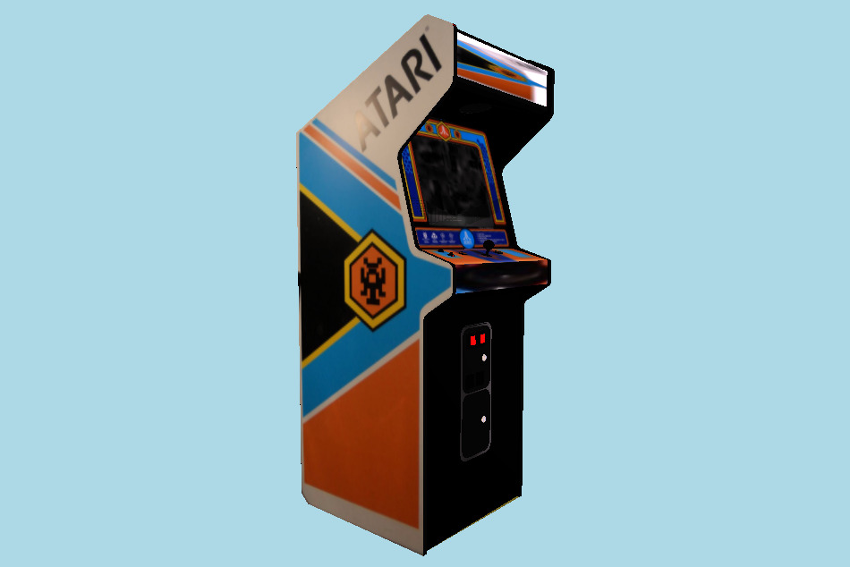 Yars Upright Arcade Machine 3d model