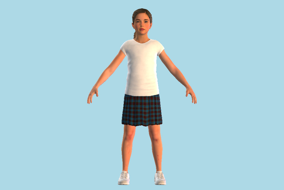 Lara Child 3d model