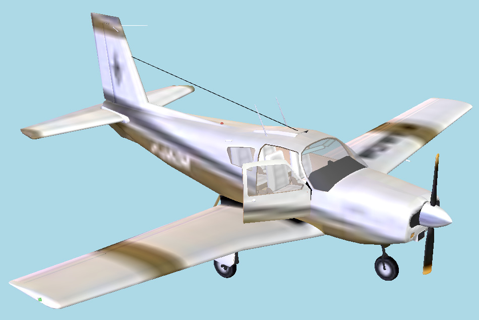 Socata ST 10 Aircraft 3d model